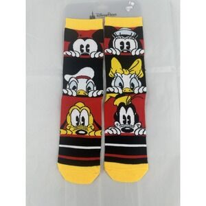 Disney Parks Exclusive:Adult Socks;Mickey,Minnie,Donald,‎ Goofy,Pluto,Daisy NWT